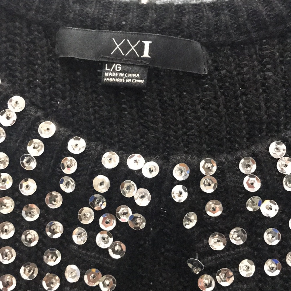 Sequin Sweater Jacket - Picture 3 of 7